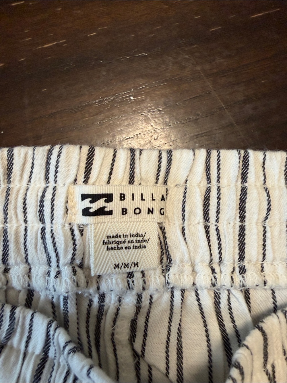 Billabong Casual Striped Drawstring Women’s Shorts - Picture 4 of 6